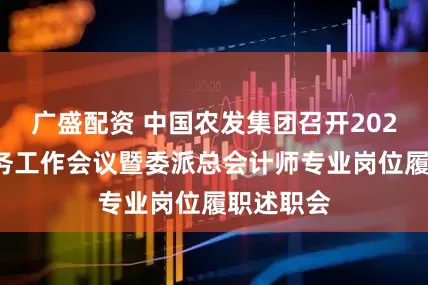广盛配资 中国农发集团召开2026年度财务工作会议暨委派总会计师专业岗位履职述职会